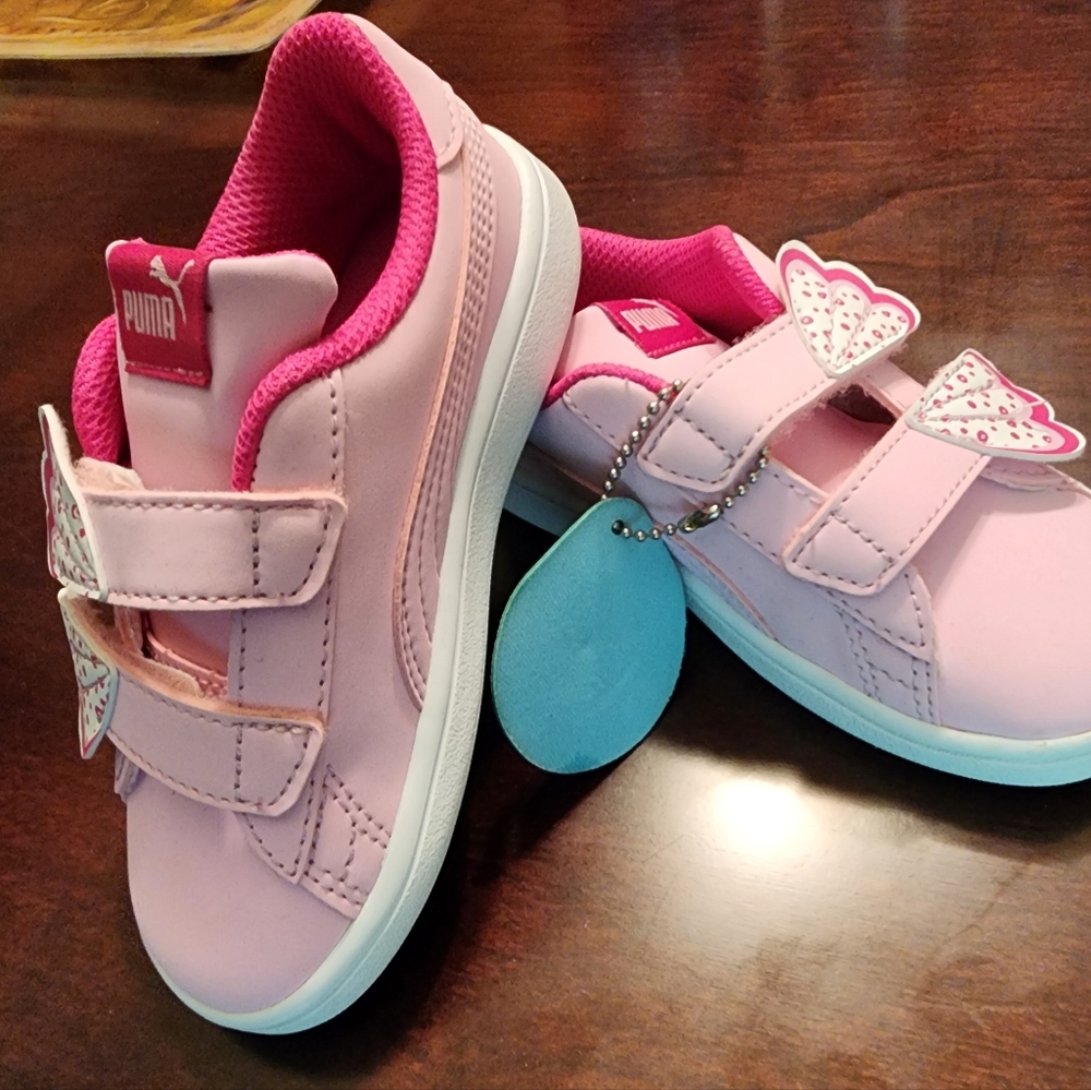 Puma Kids Sneakers, Size 9c, Pink